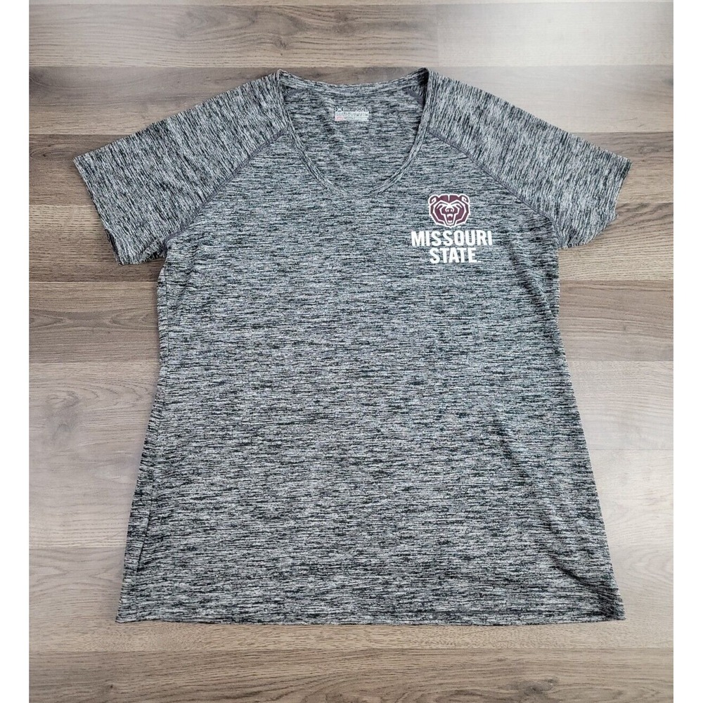 Under Armour Missouri State Bears Shirt Size XL Gray Heat Gear Short Sleeve NWOT